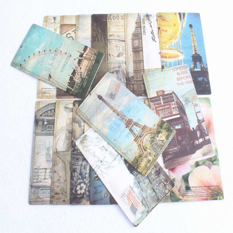 New 32Pcs Vintage Famous Build - Collectible Vintage Greeting Cards ulasan dan harga