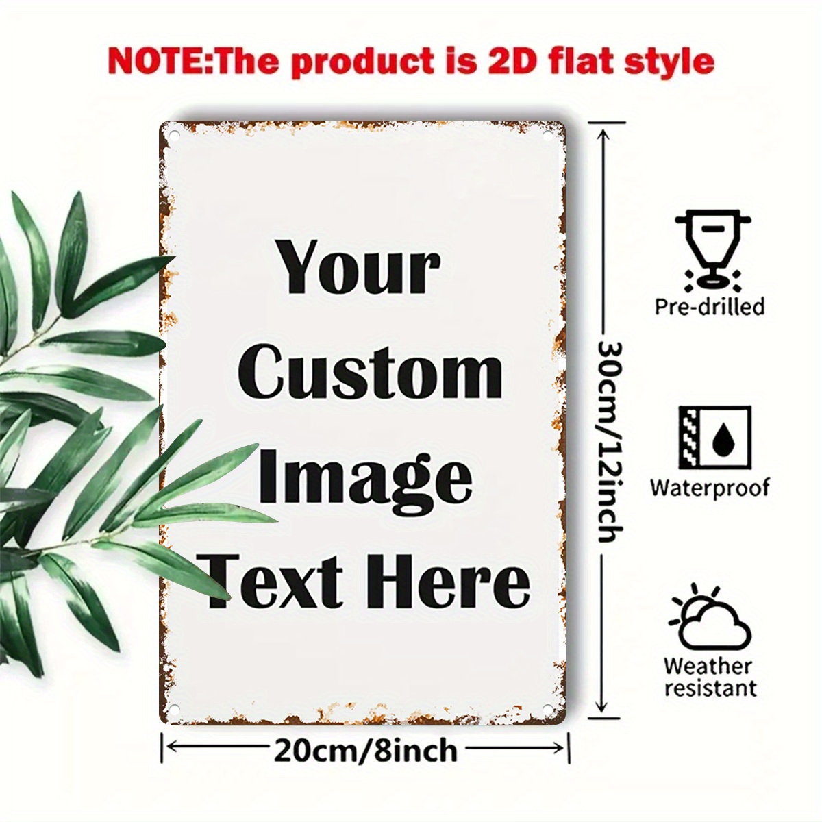 Custom Image/Text Metal Tin Si - Vintage Collectible Plates ulasan dan harga