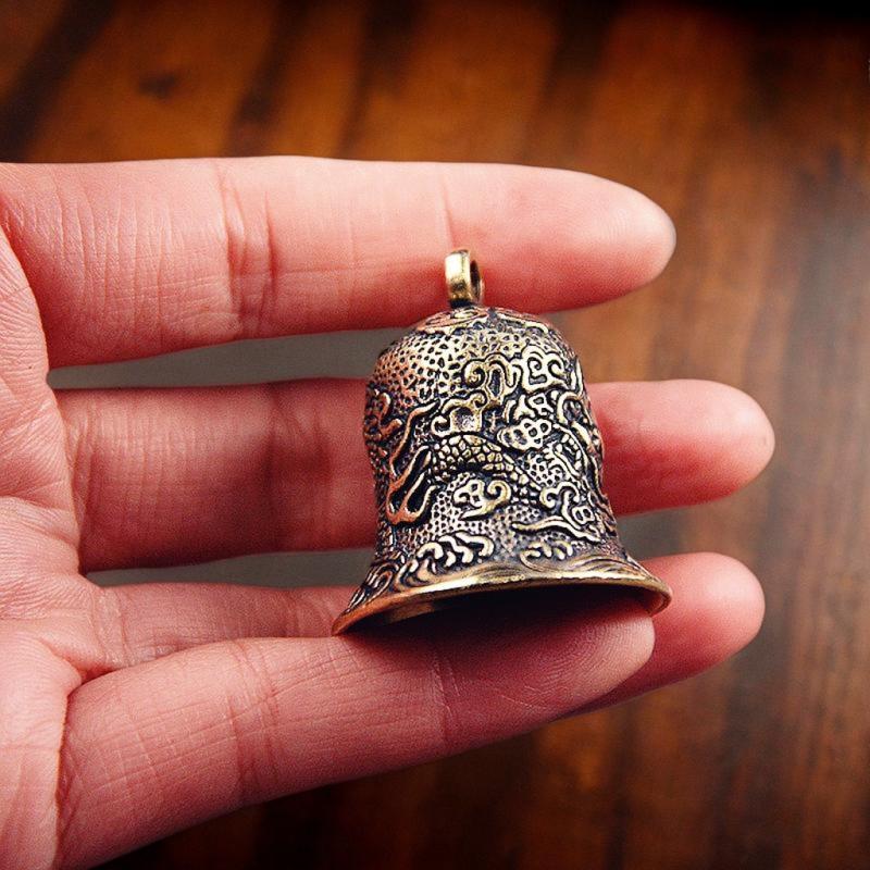 Vintage Brass Bell Carved Drag - Vintage Collectible Bells ulasan dan harga