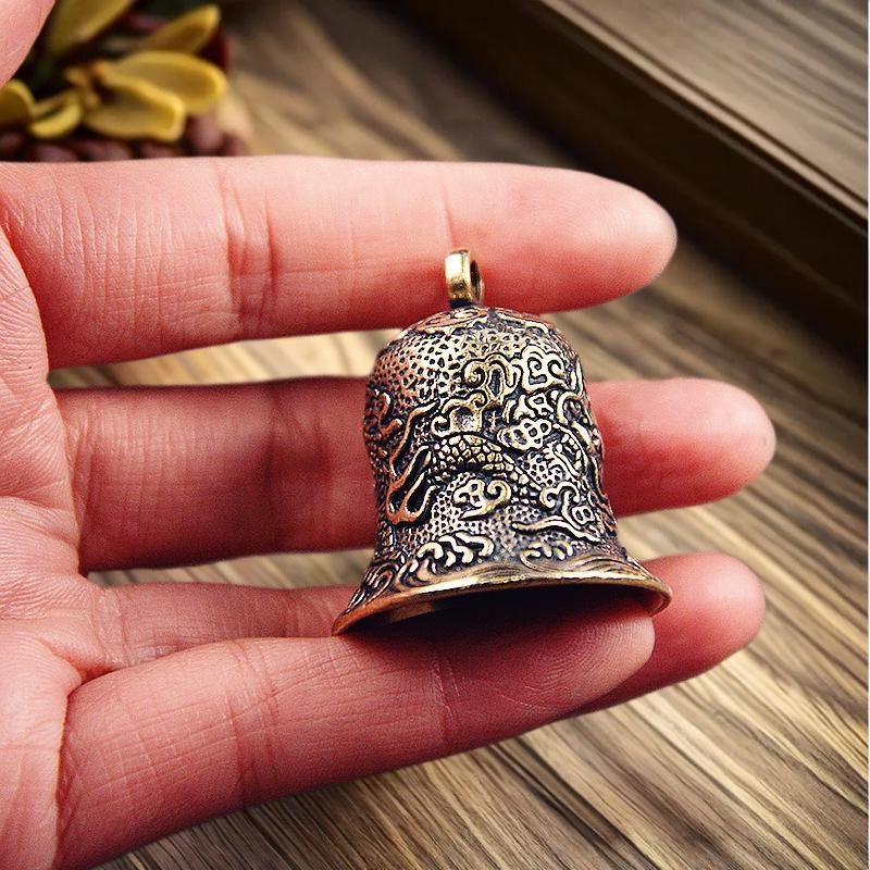 Vintage Brass Bell Carved Drag - Vintage Collectible Bells ulasan dan harga