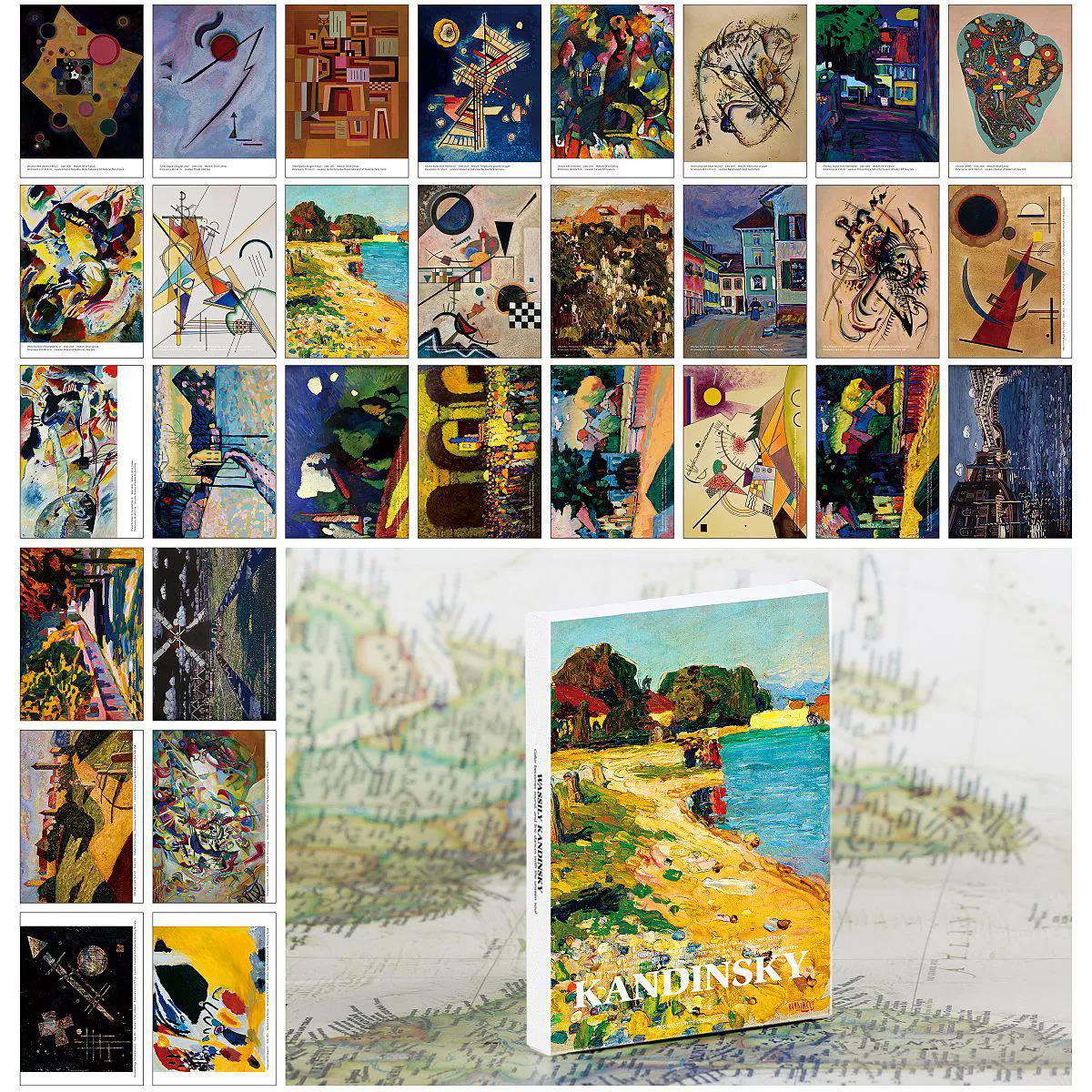 Wassily Kandinsky Art Postcard - Collectible Vintage Greeting Cards ulasan dan harga