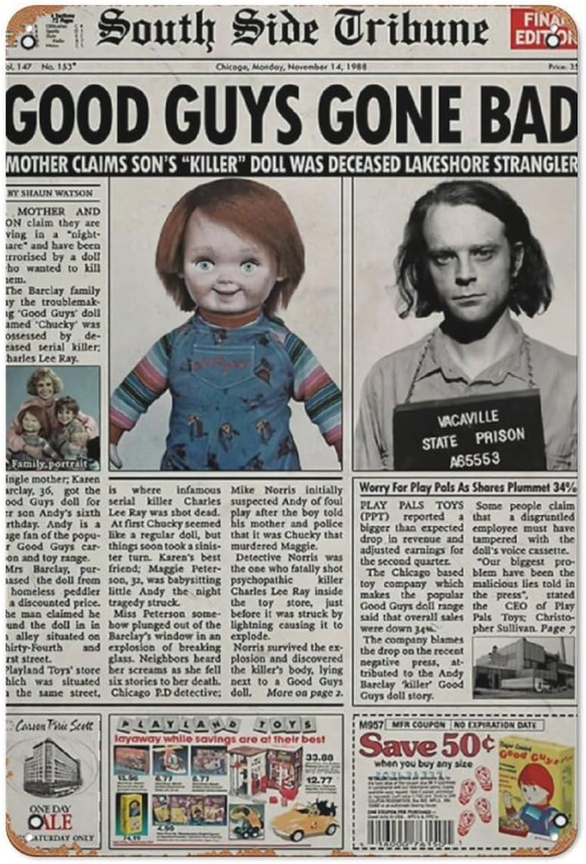 Child S Play 1988 Newspaper Po - Collectible Vintage Newspapers ulasan dan harga