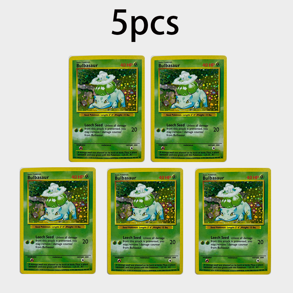 DIY PTCG TCG Cards Bulbasaur V - Vintage Pokemon Collectible ulasan dan harga