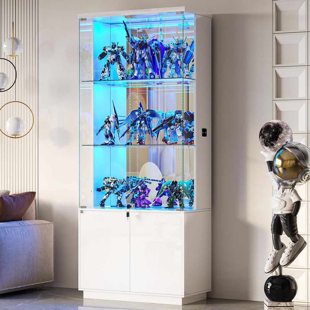 71 Tall Display Cabinet with G - Collectible & Vintage Dolls For Halloween ulasan dan harga