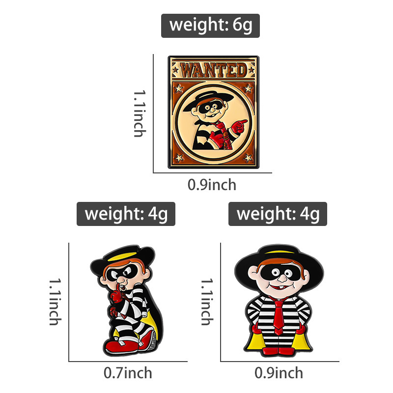 Vintage Hamburglar Enamel Pin  - Vintage Collectible Jewelry ulasan dan harga