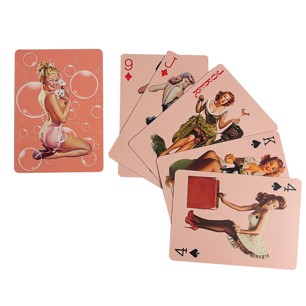 Pin-up Girls Playing Cards Vin - Vintage Collectible Playing Cards ulasan dan harga